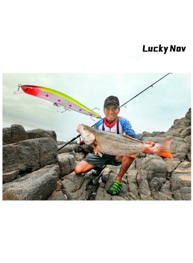LuckyNov 10pcs Fishing Lures - Life-Like Swimbait, Minnow Hard Lure Bass Trout Baits Kit, Topwater Hard Baits Crankbait Swimbait for Saltwater Freshwater - Image 3